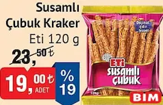 ETİ SUSAMLI ÇUBUK KRAKER 120 G